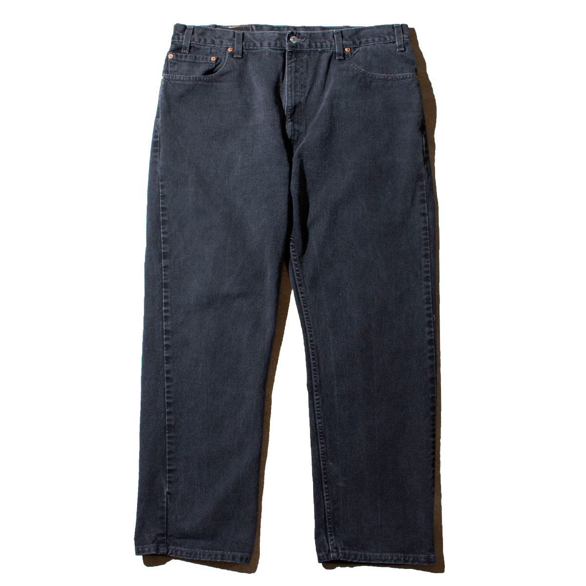 505 REGULAR FIT STRAIGHT LEG "後染め" Black Denim Pants Made in U.S.A.