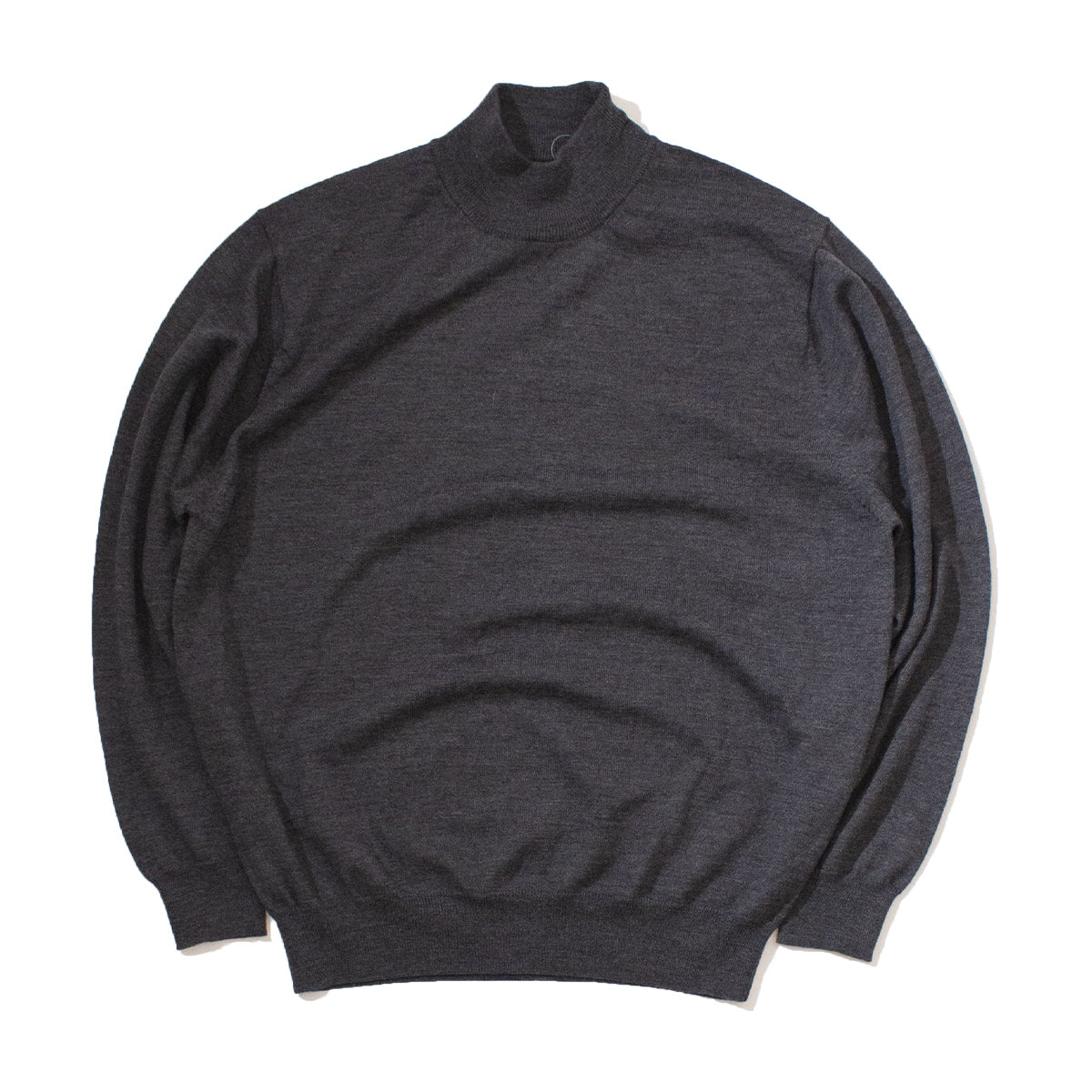 Wool mockneck sweater