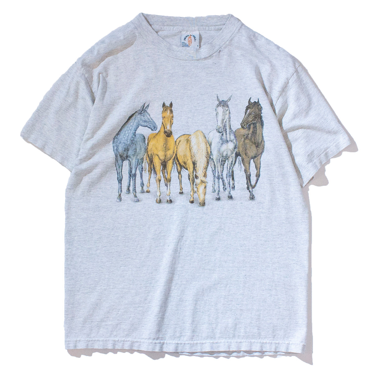 5horses Printed T-Shirt Made in U.S.A.