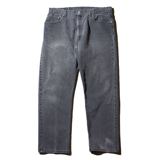 505 REGULAR FIT "後染め" Black Denim Pants