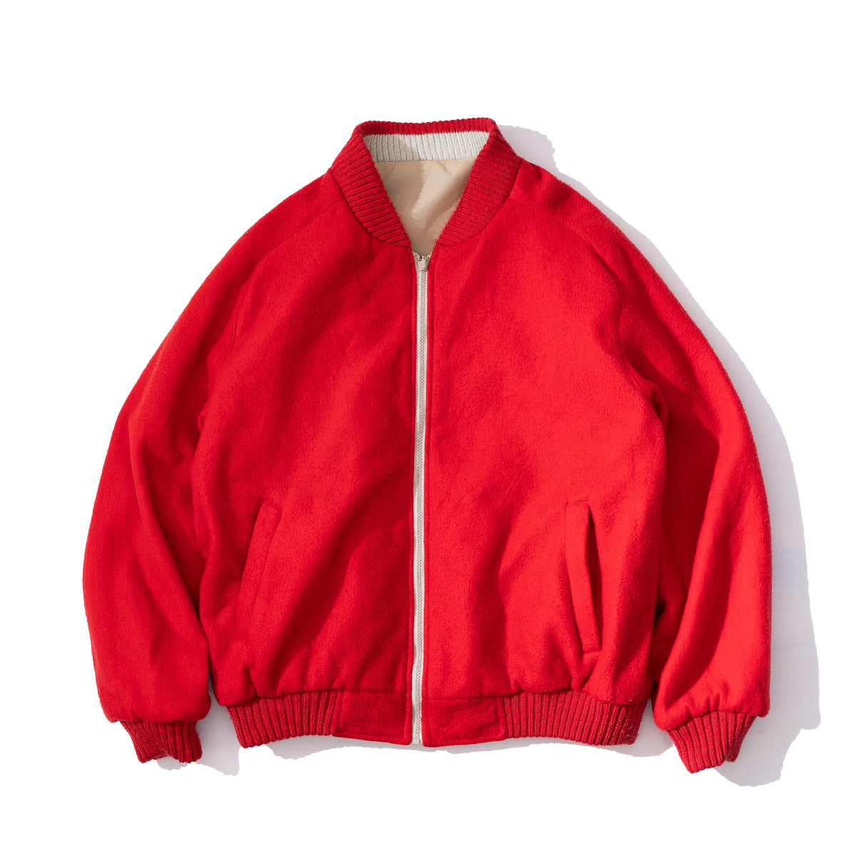 Reversible Zip Stadium Jacket