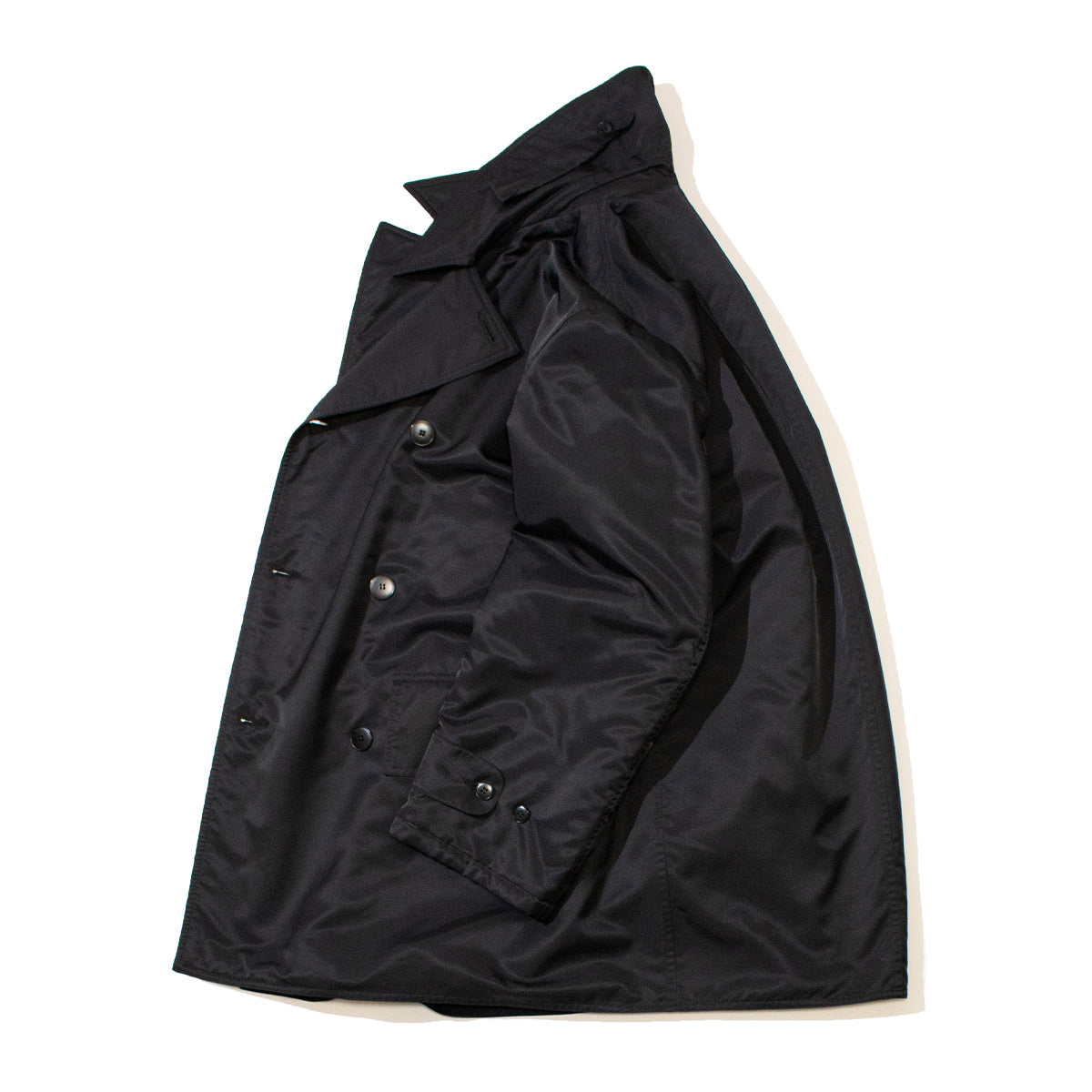 Nylon Pea Coat
