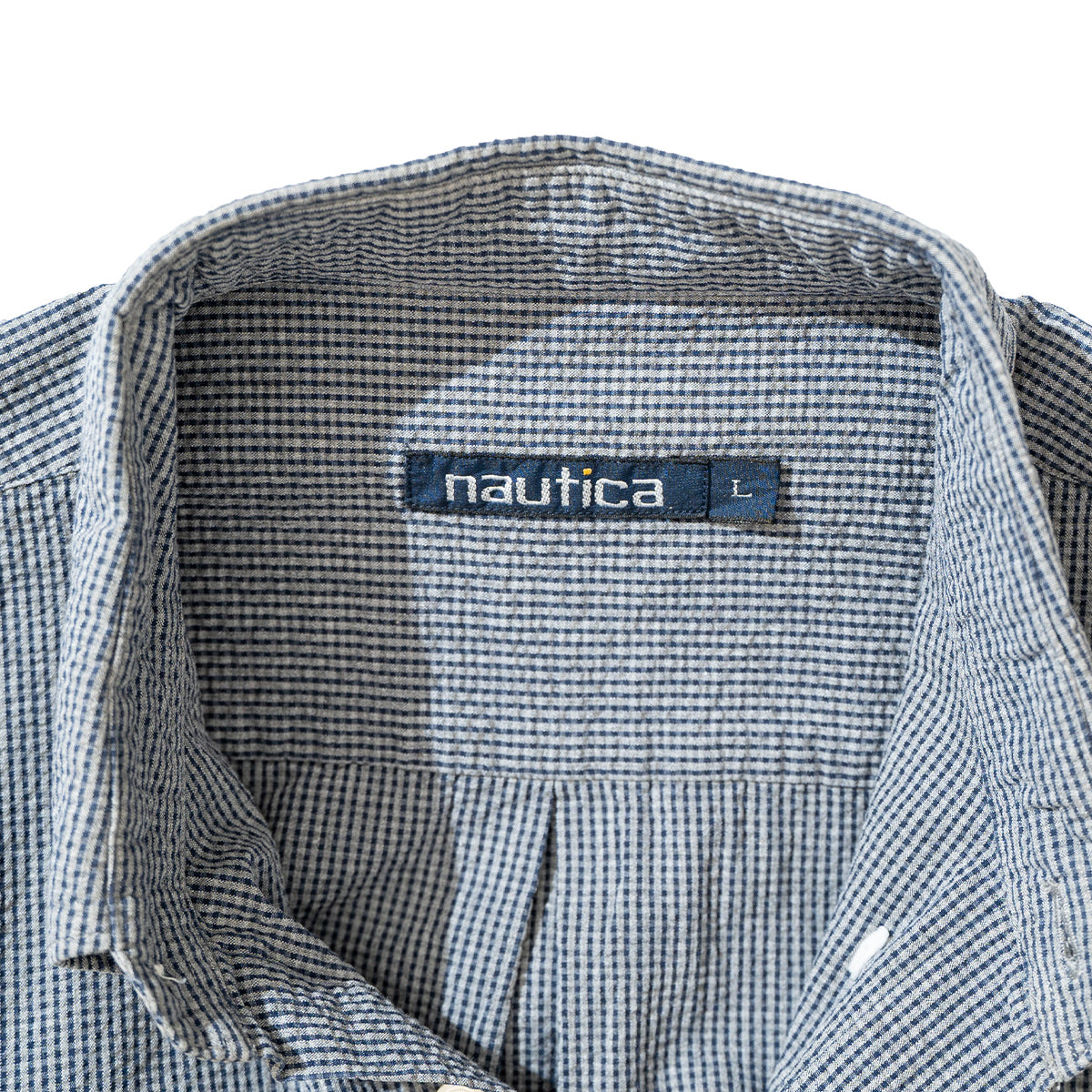 Seersucker Gingham Check Shirt