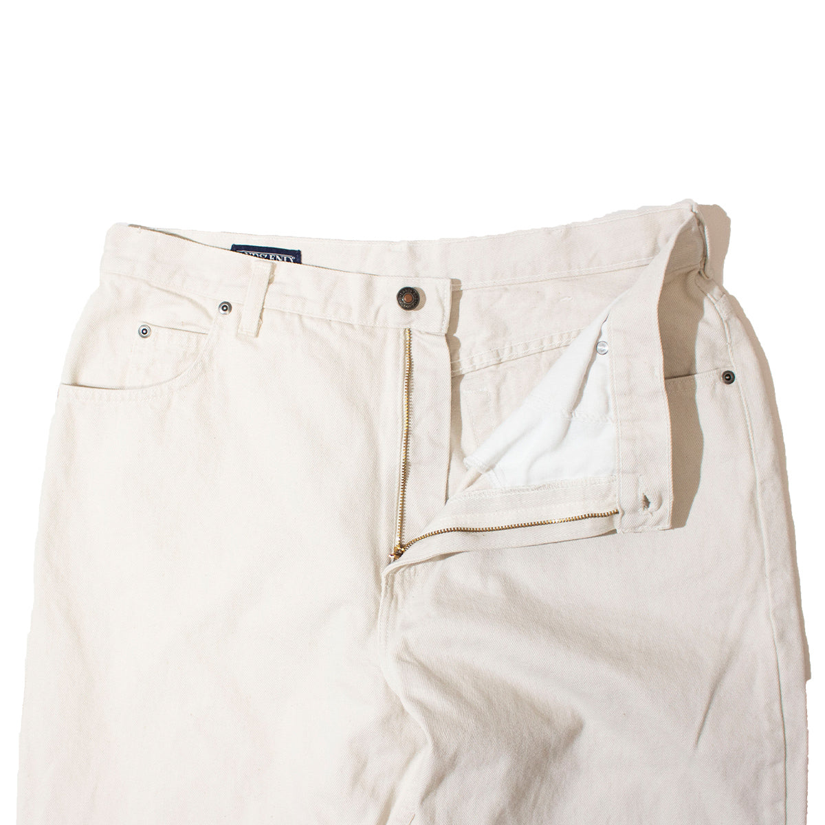 White Denim Pants
