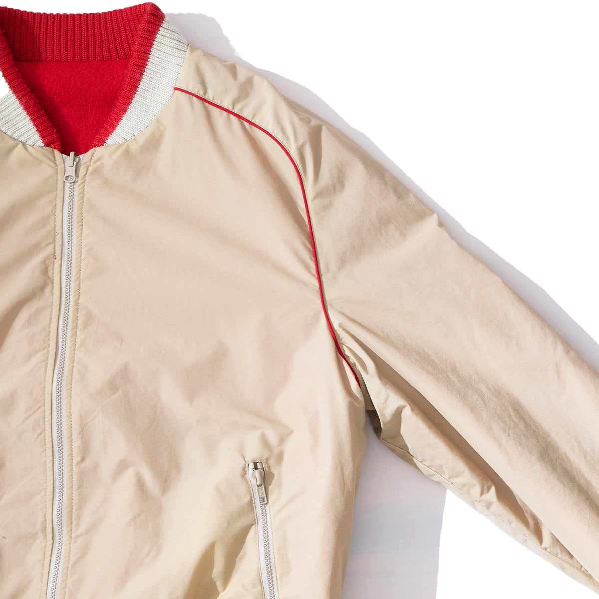 Reversible Zip Stadium Jacket