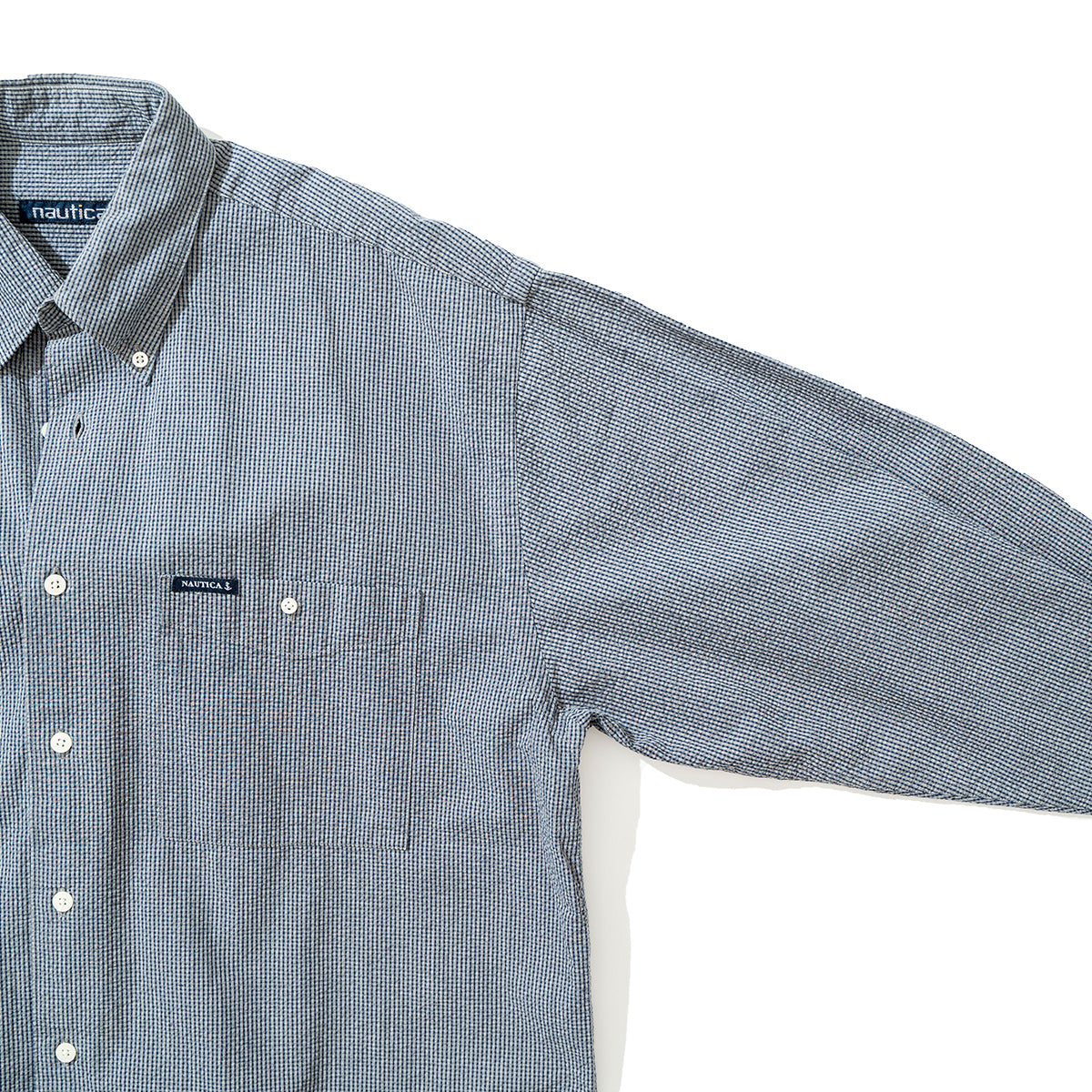 Seersucker Gingham Check Shirt