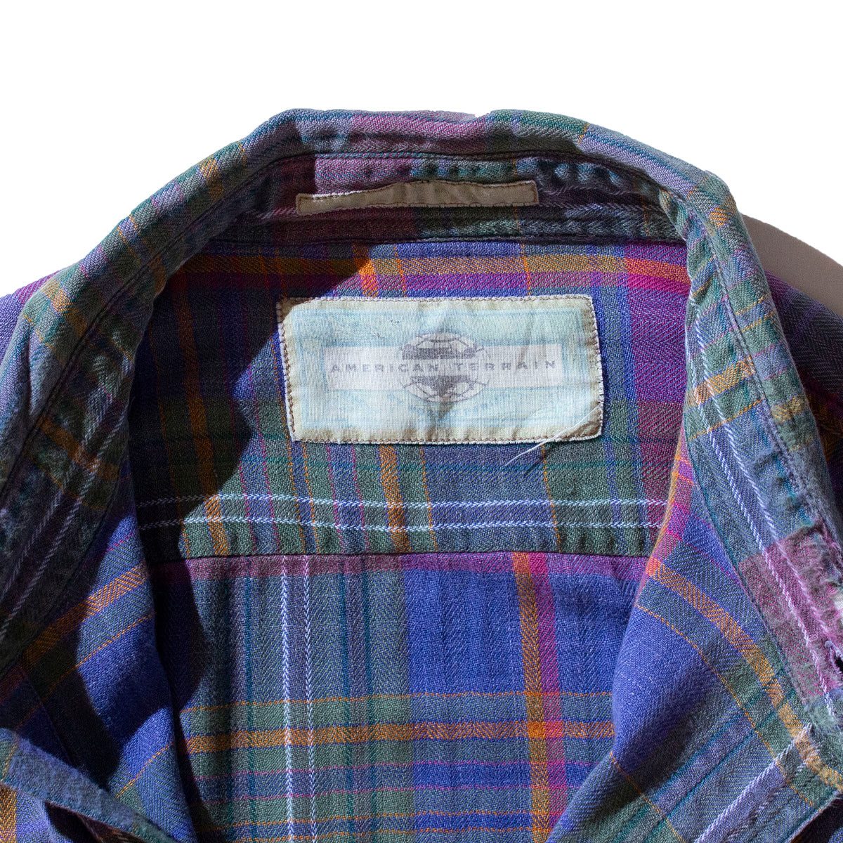 Cotton Check Reguler Collar Shirt