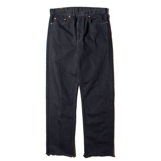 615 "Euro" Straight Black Denim Pants Made in Hungary