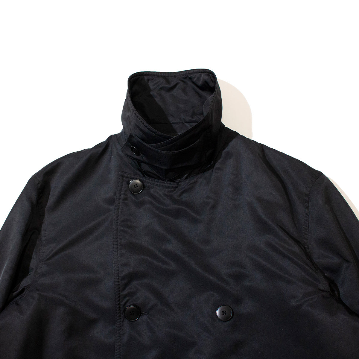 Nylon Pea Coat