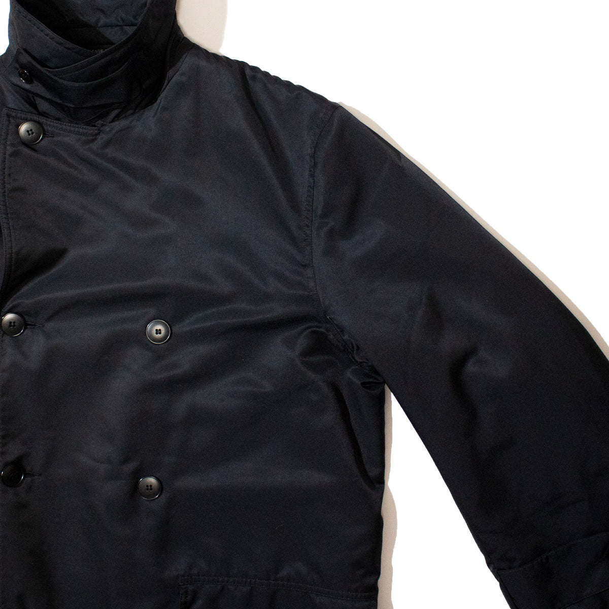 Nylon Pea Coat