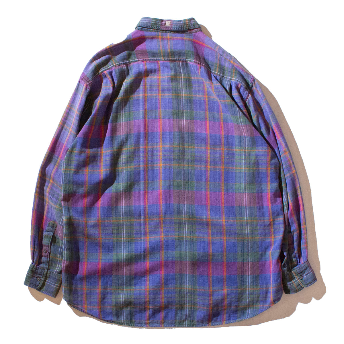 Cotton Check Reguler Collar Shirt