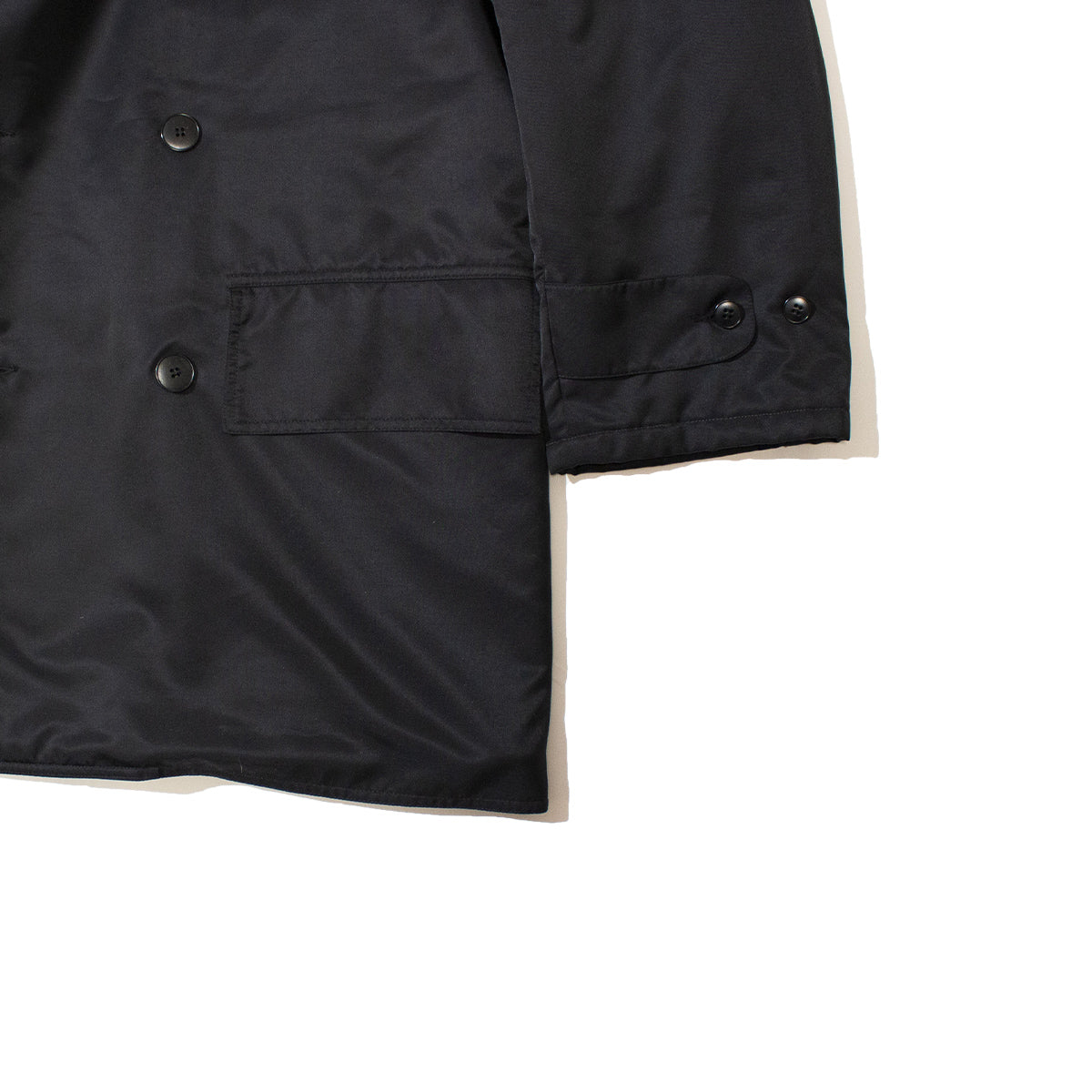 Nylon Pea Coat