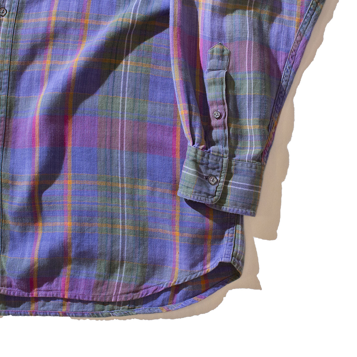 Cotton Check Reguler Collar Shirt