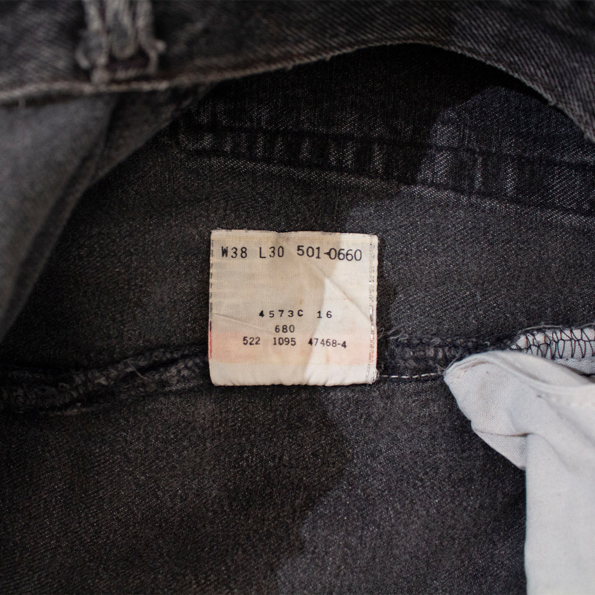 501 Black Denim Pants Made in U.S.A.