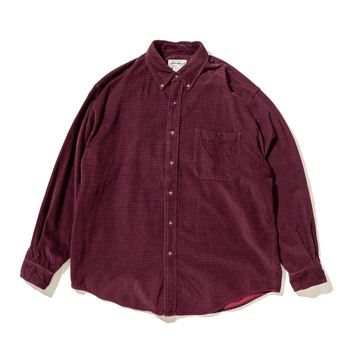 Corduroy Hound's-Tooth Check BD Shirt