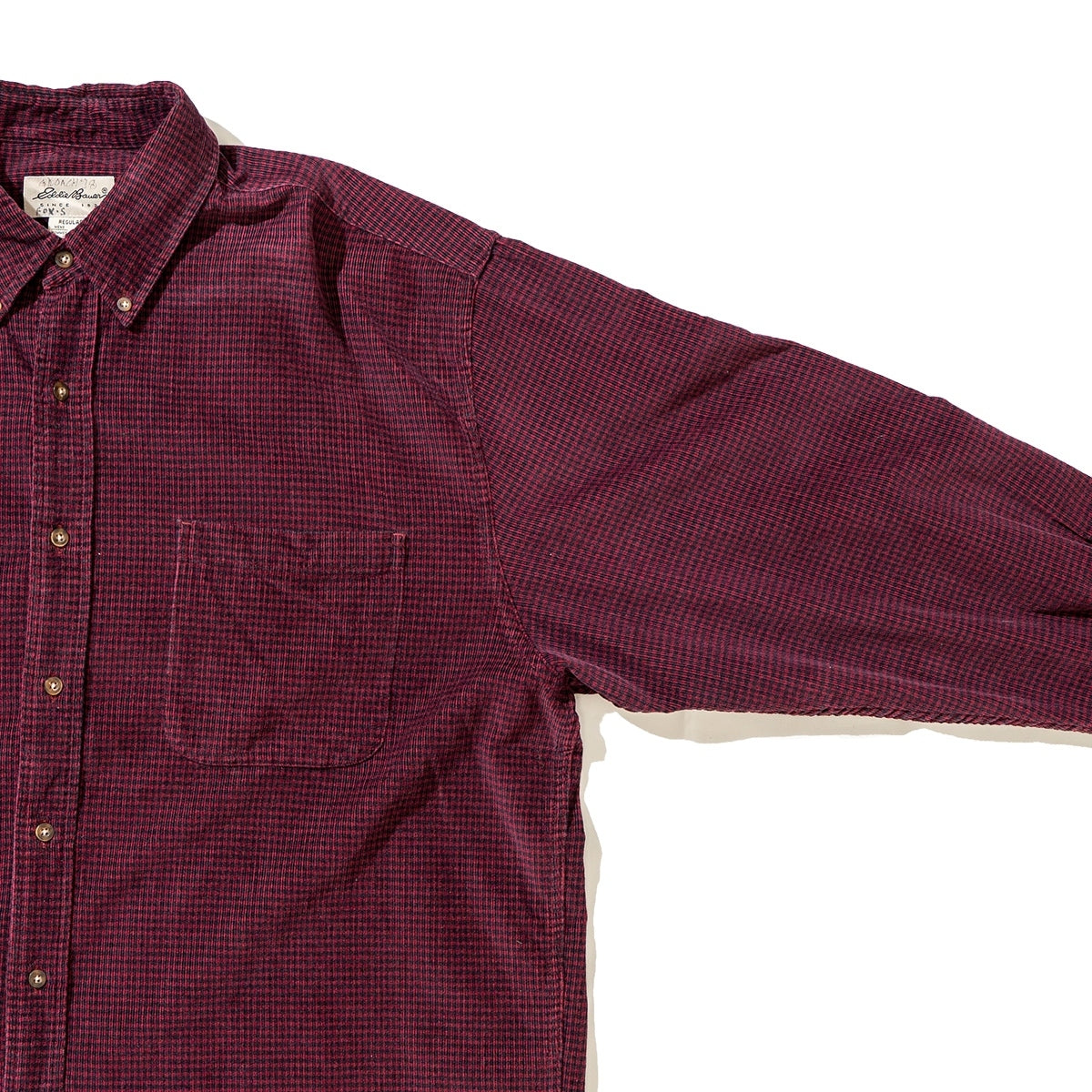 Corduroy Hound's-Tooth Check BD Shirt