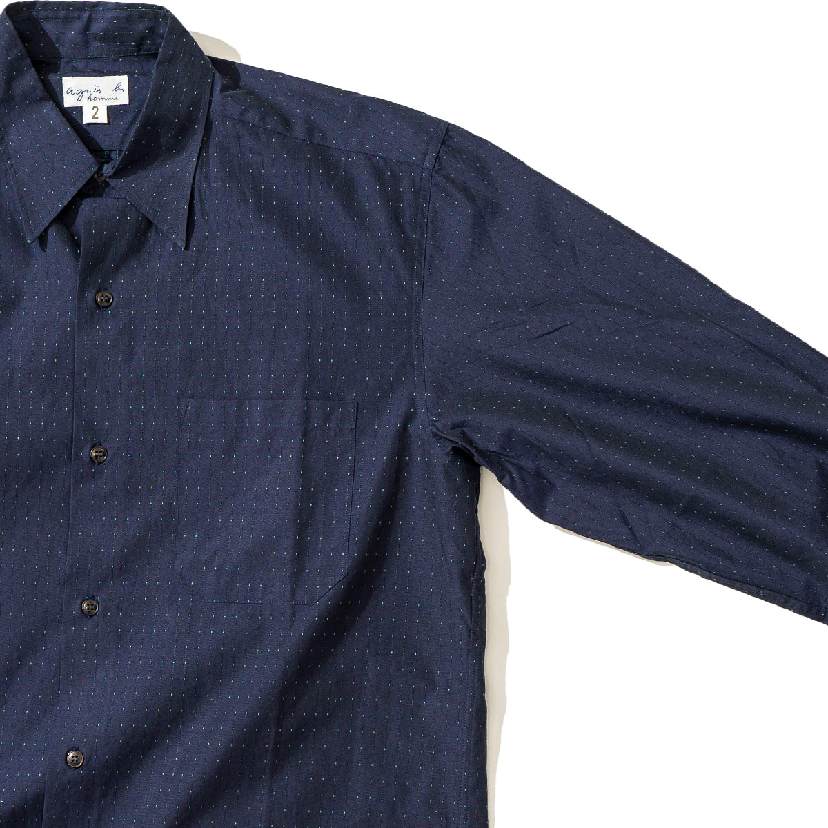 Stripe L/S Shirt "Navy"