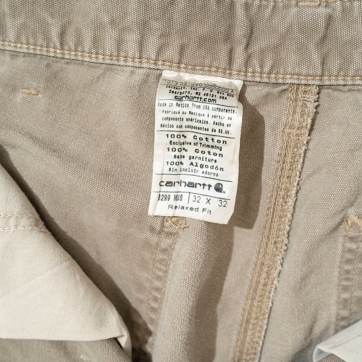Duck Work Pants Khaki "FADED"