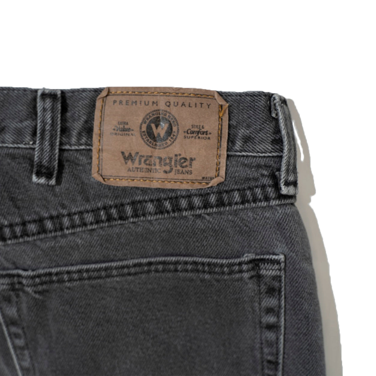 97601CB Relax Fit Black Denim Pants