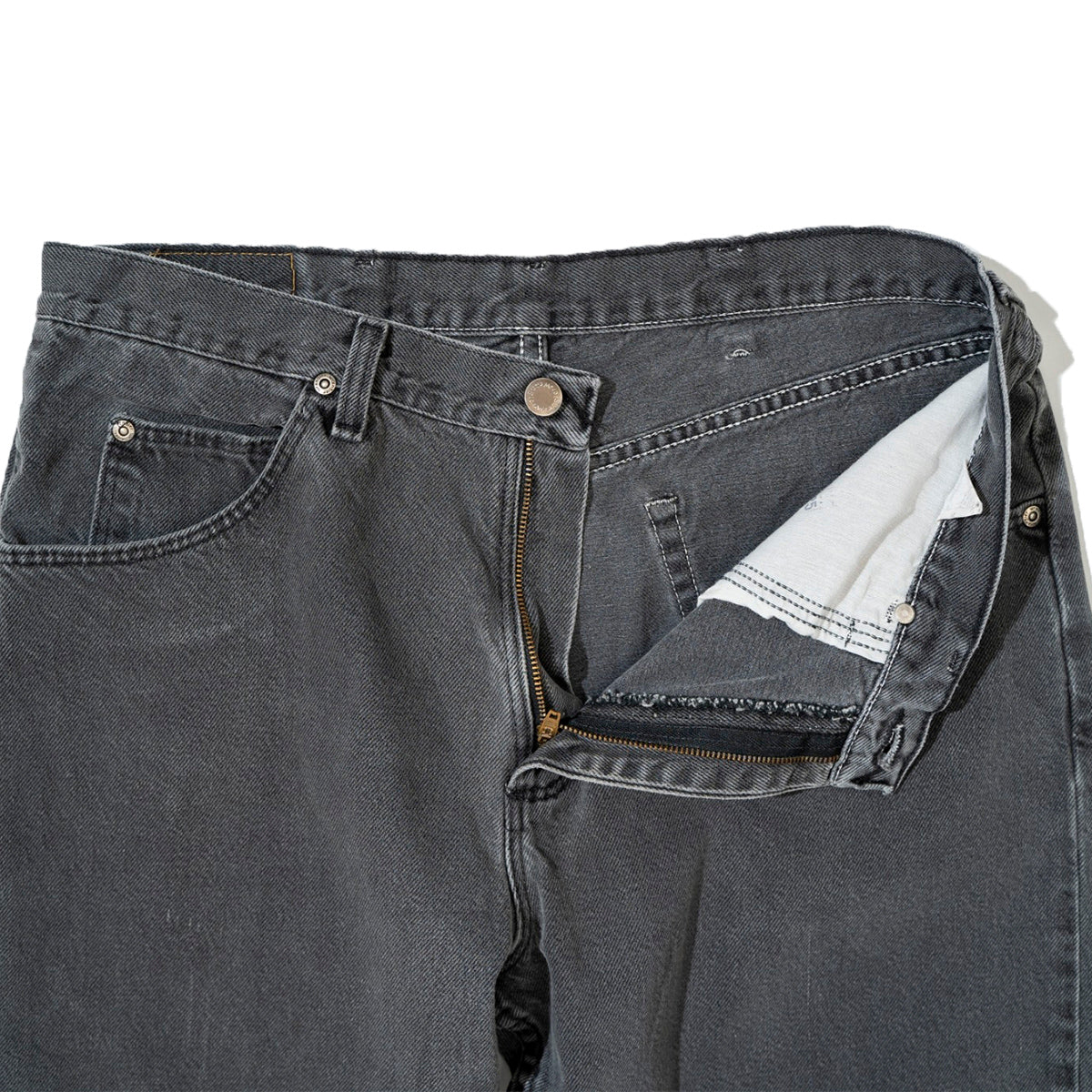 97601CB Relax Fit Black Denim Pants