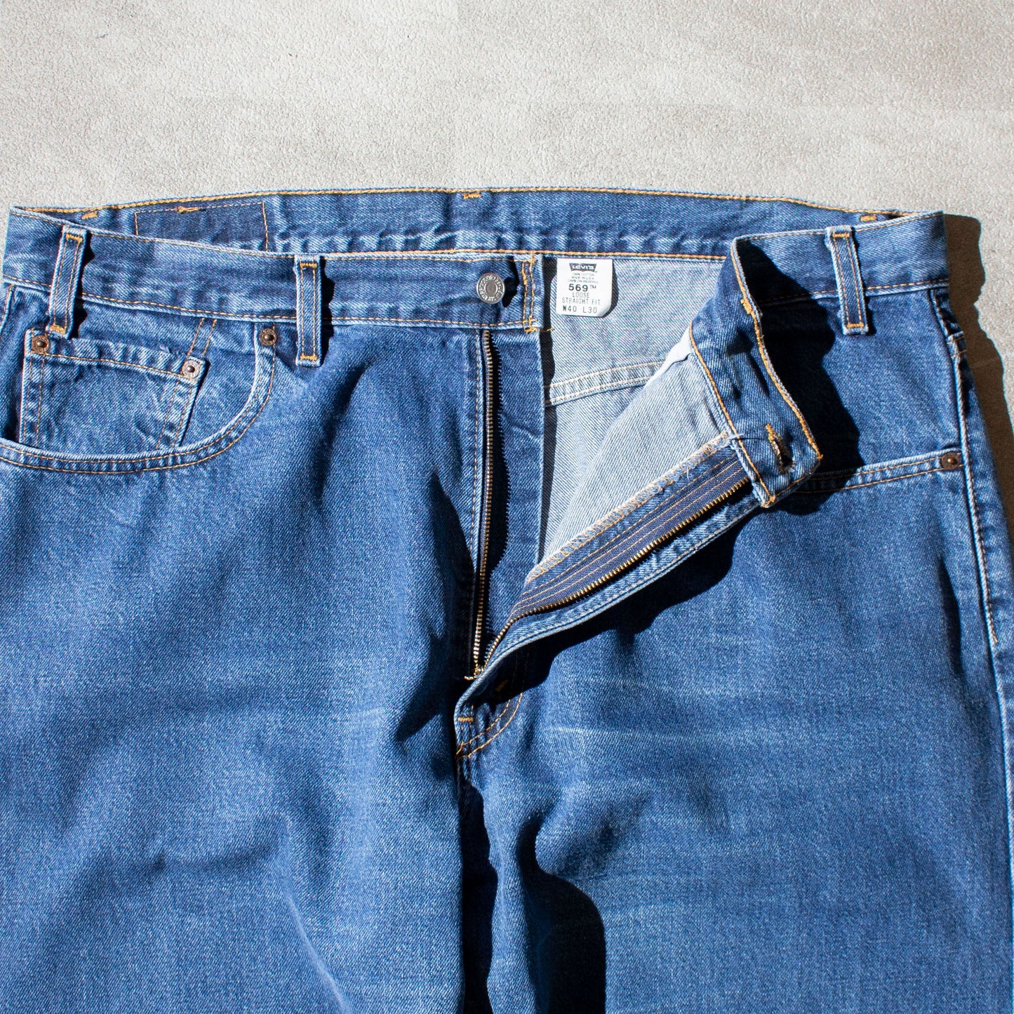 LOOSE STRAIGHT FIT Denim Pants Made in U.S.A.