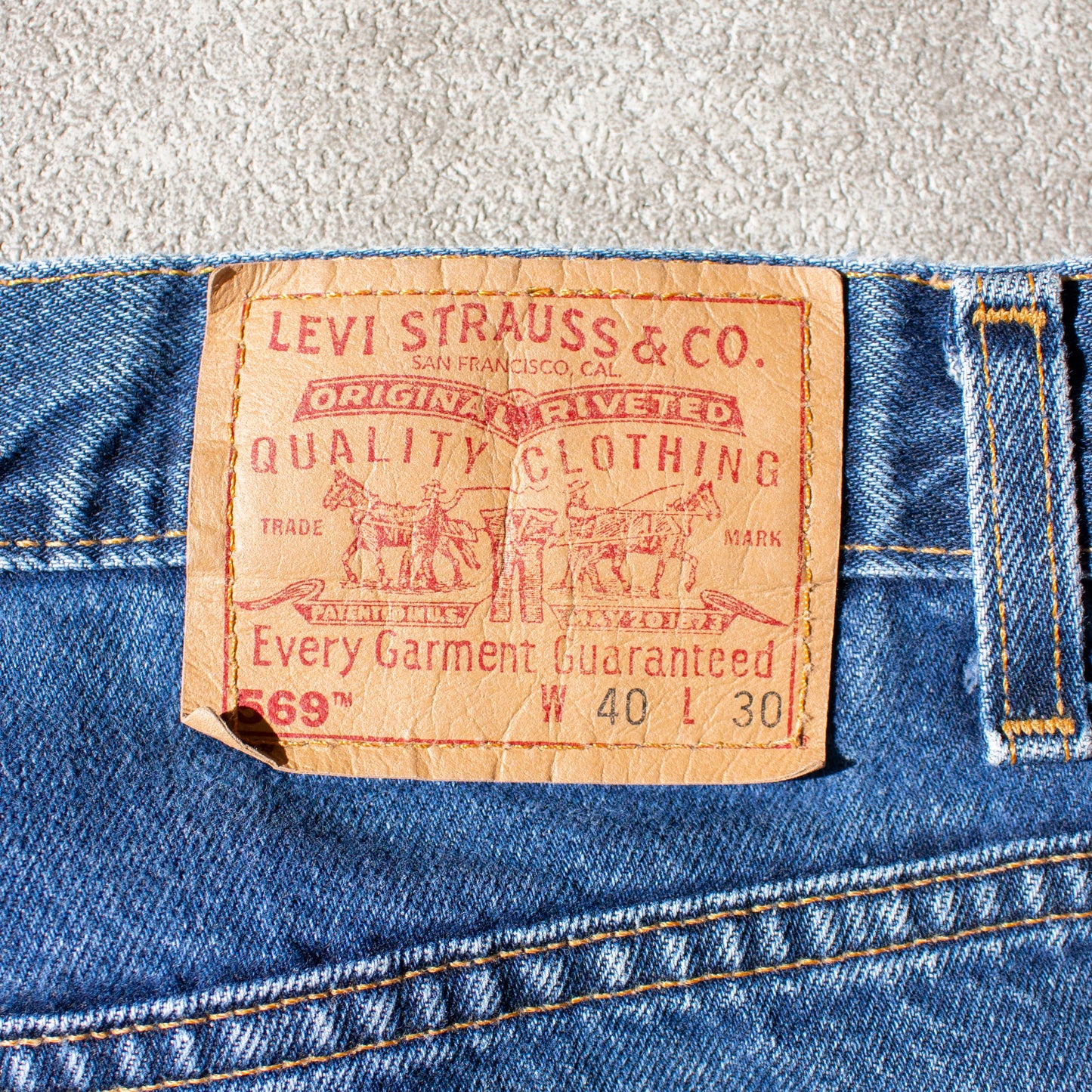 LOOSE STRAIGHT FIT Denim Pants Made in U.S.A.