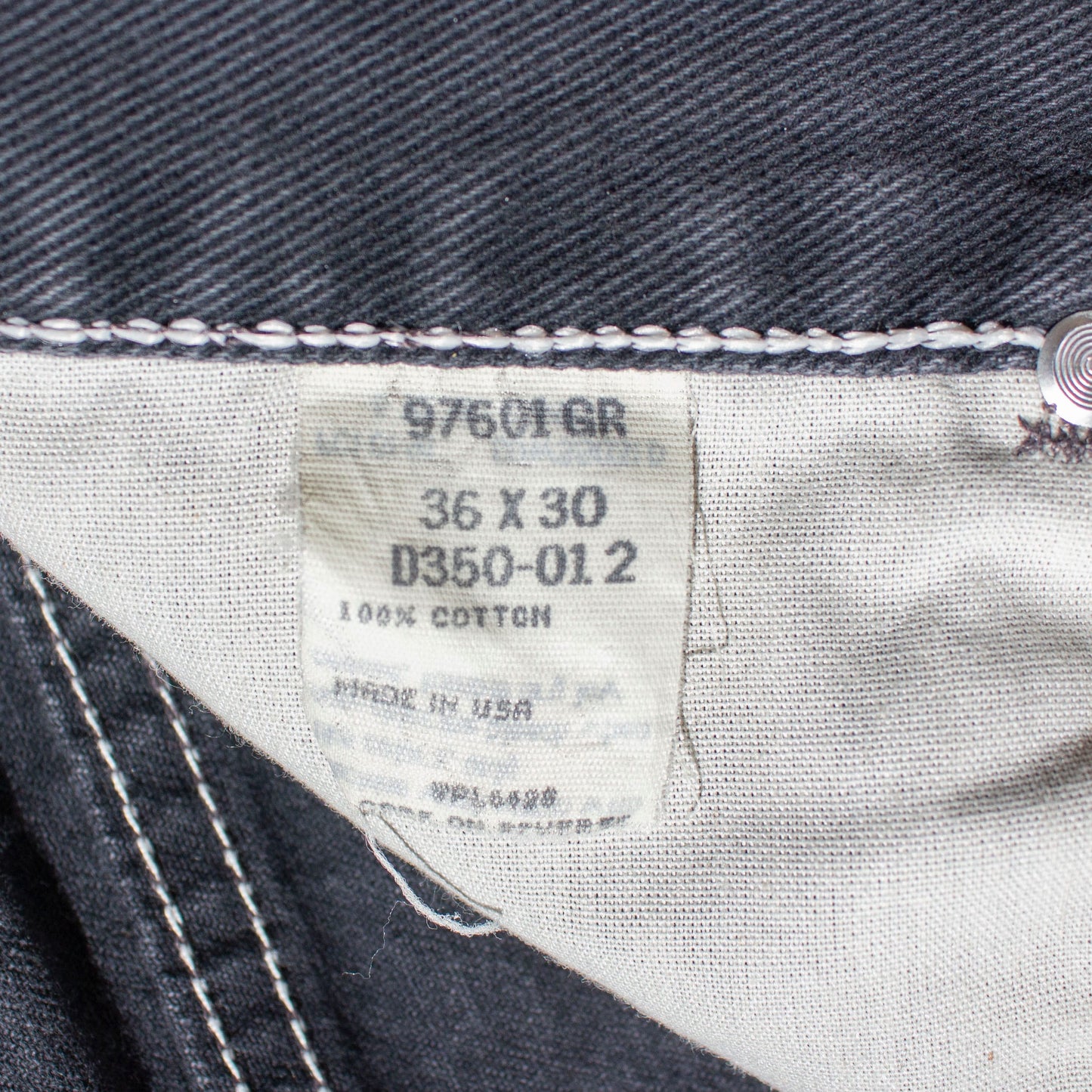 Black Denim Pants Made in U.S.A.