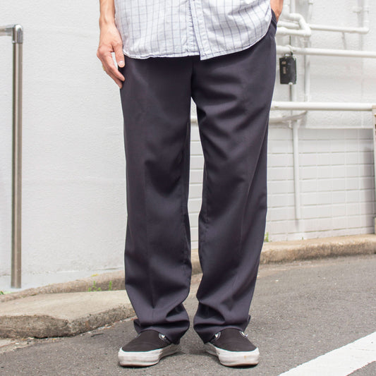 Wool×Polyester 2tuck Slacks Made in U.S.A.【32×31】