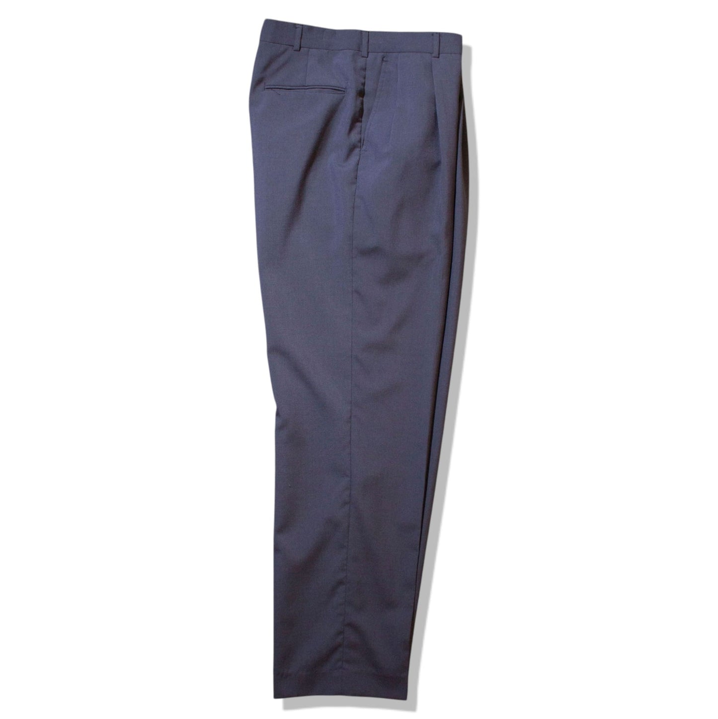 Wool×Polyester 2tuck Slacks Made in U.S.A.【32×31】