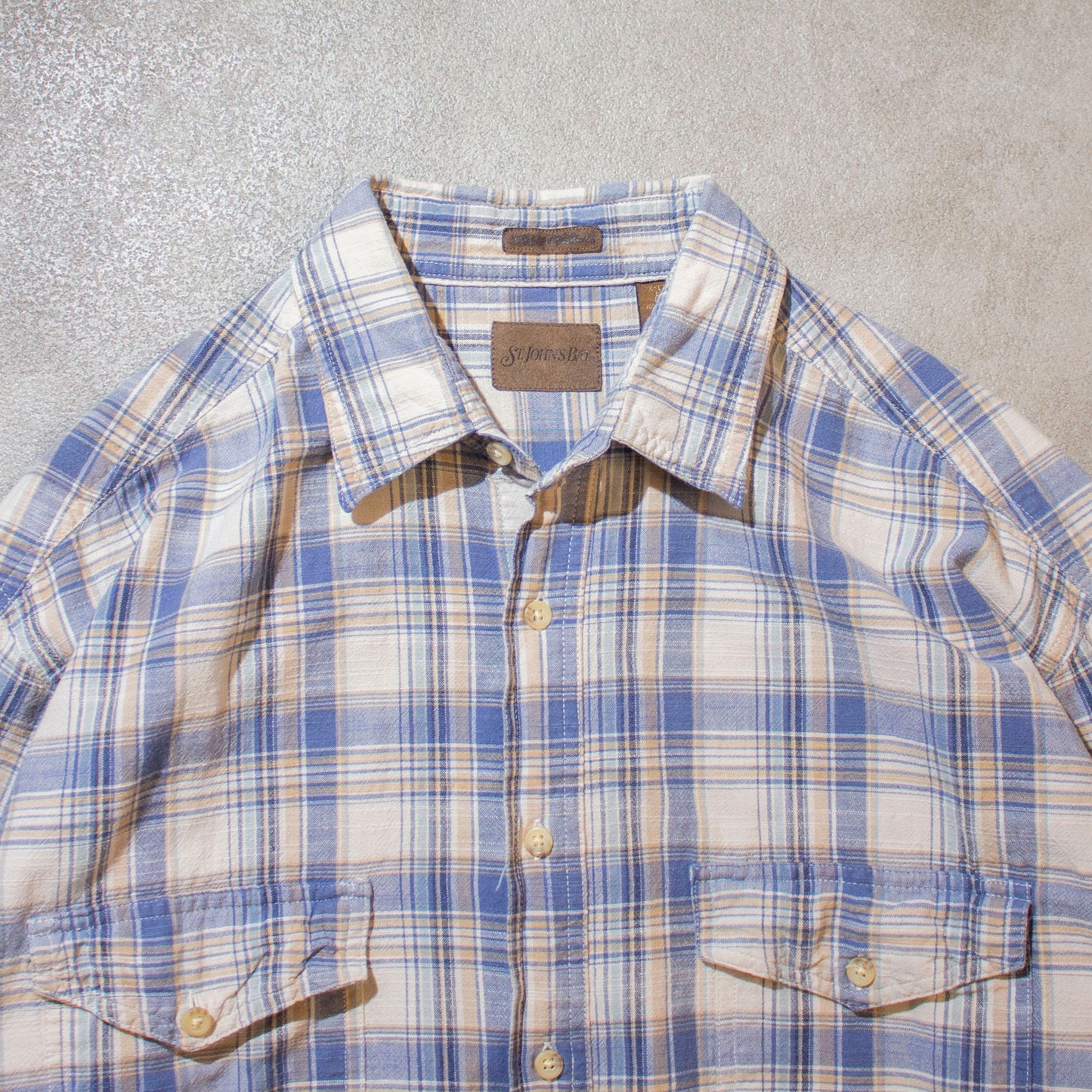 "TREKKER CROSSHATCH" S/S Check Shirt【XL】