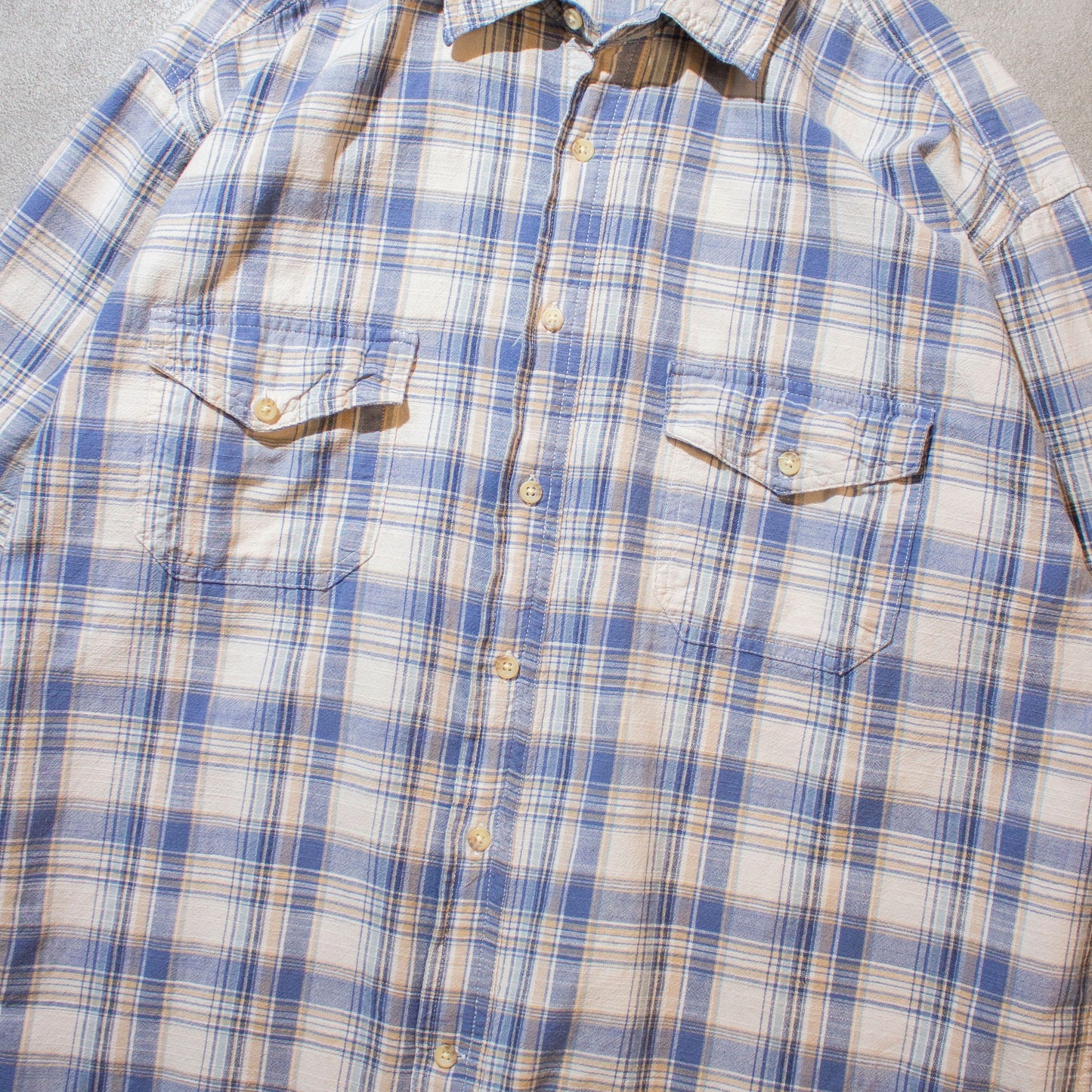 "TREKKER CROSSHATCH" S/S Check Shirt【XL】