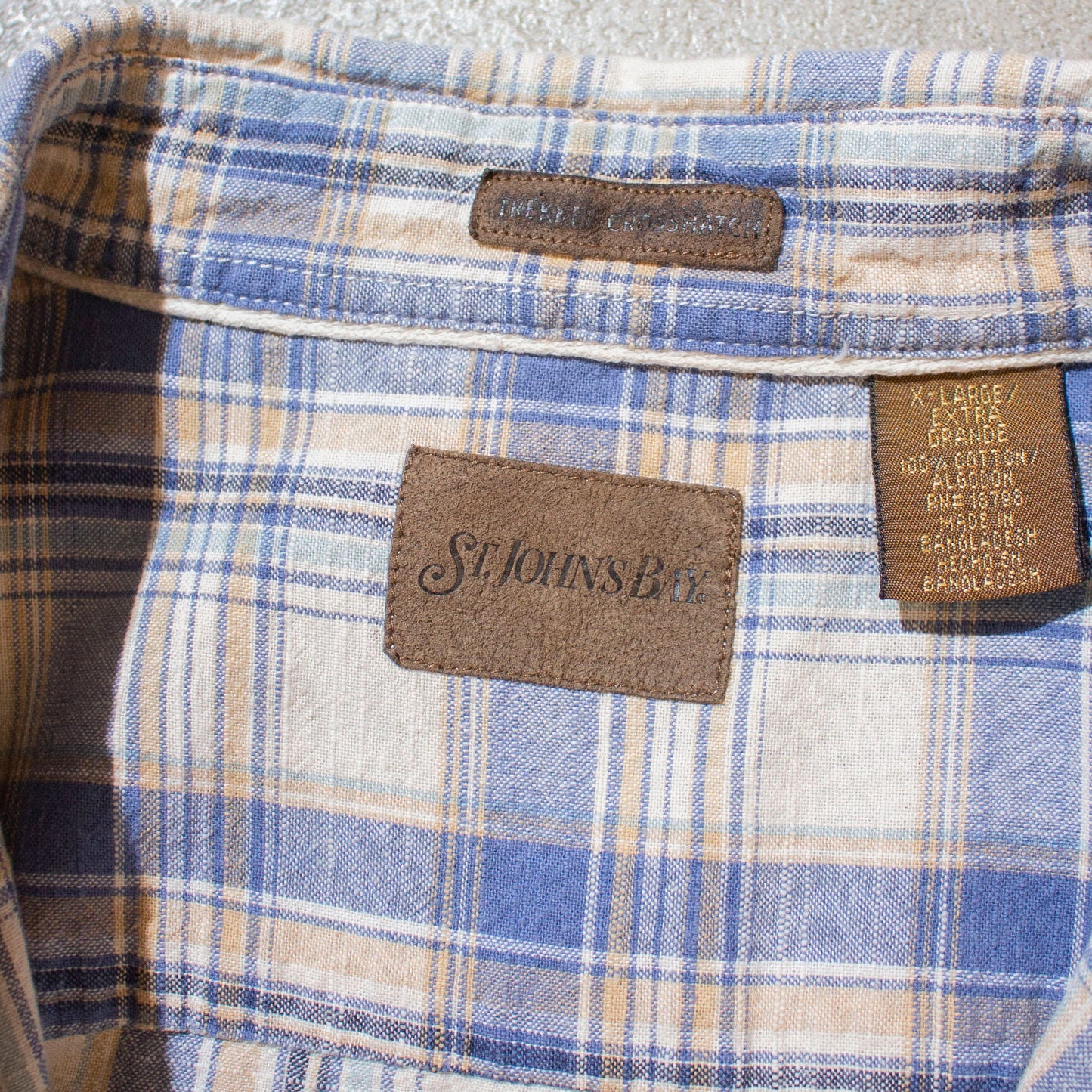 "TREKKER CROSSHATCH" S/S Check Shirt【XL】
