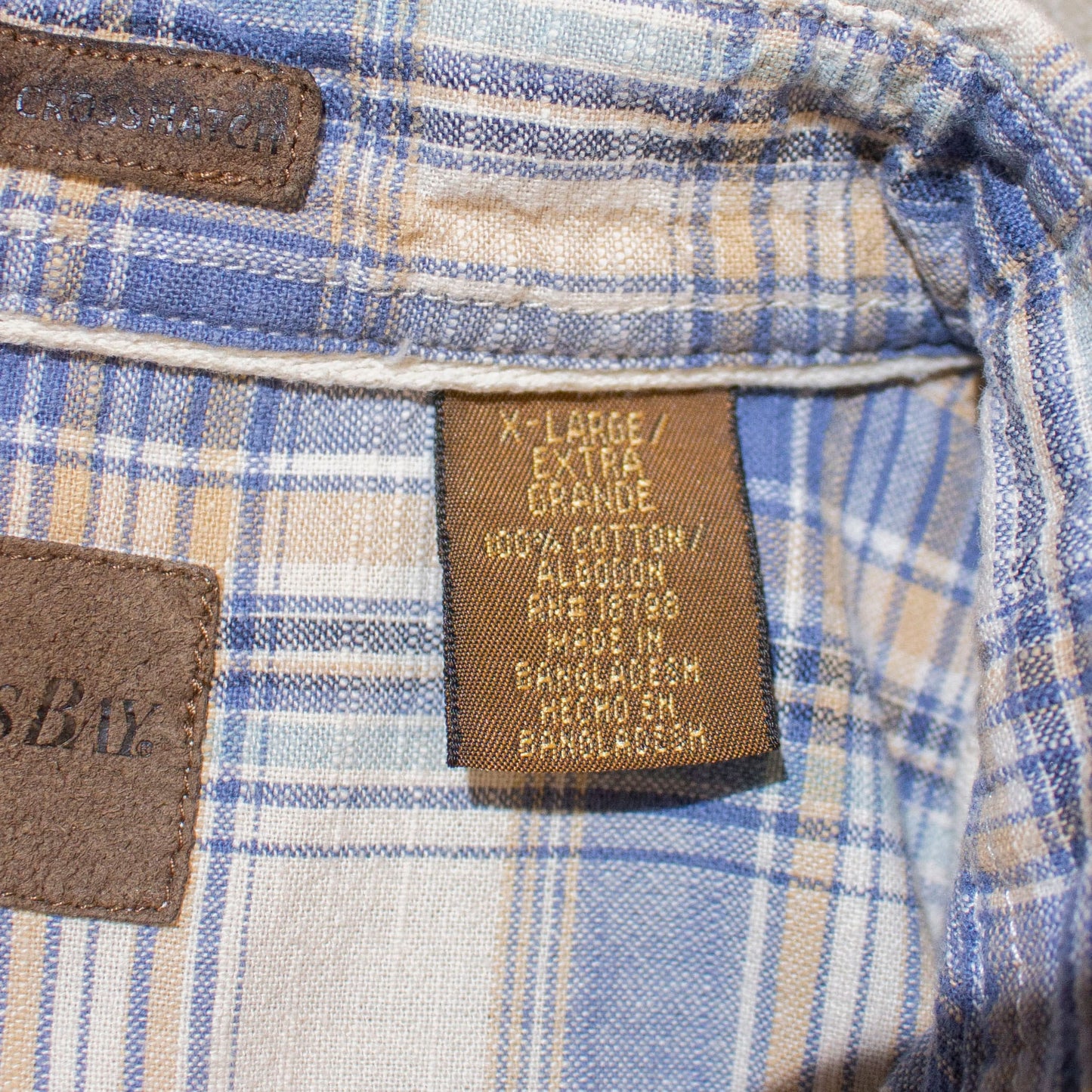 "TREKKER CROSSHATCH" S/S Check Shirt【XL】