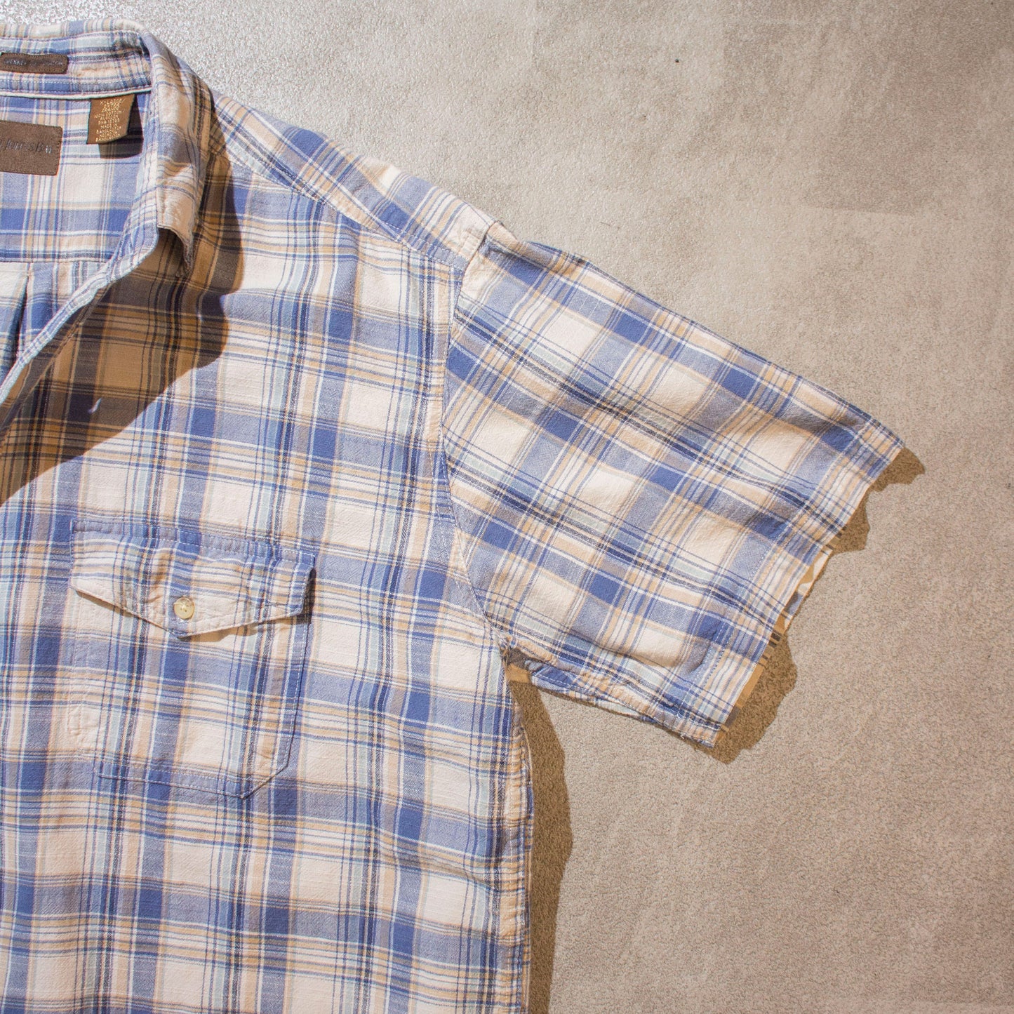 "TREKKER CROSSHATCH" S/S Check Shirt【XL】