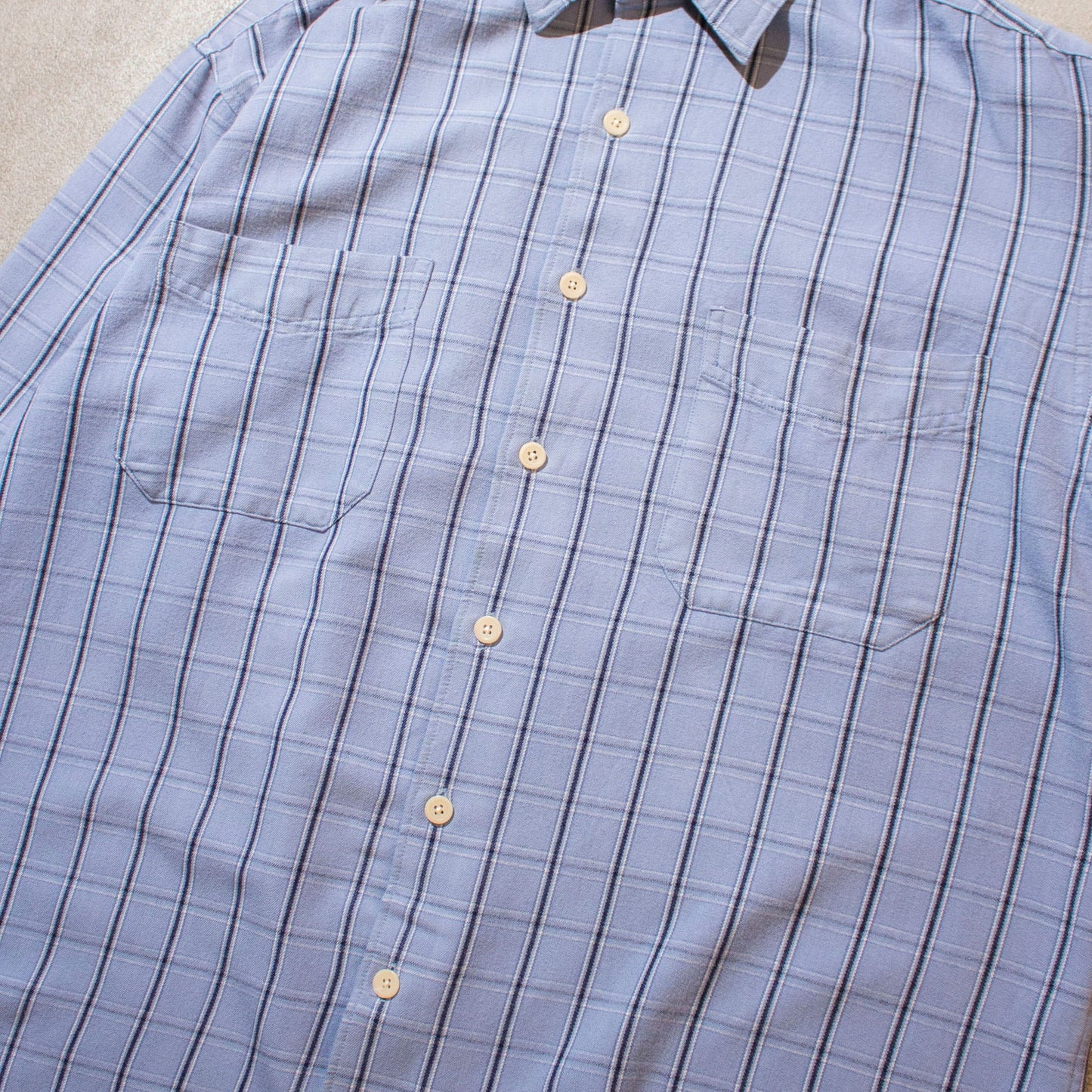 S/S Check Flannel Shirt【M】