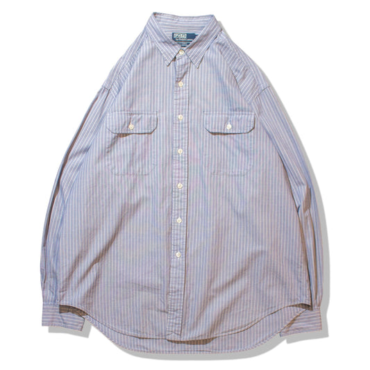 "G.I Shirt" Cotton Stripe Shirt【XL】
