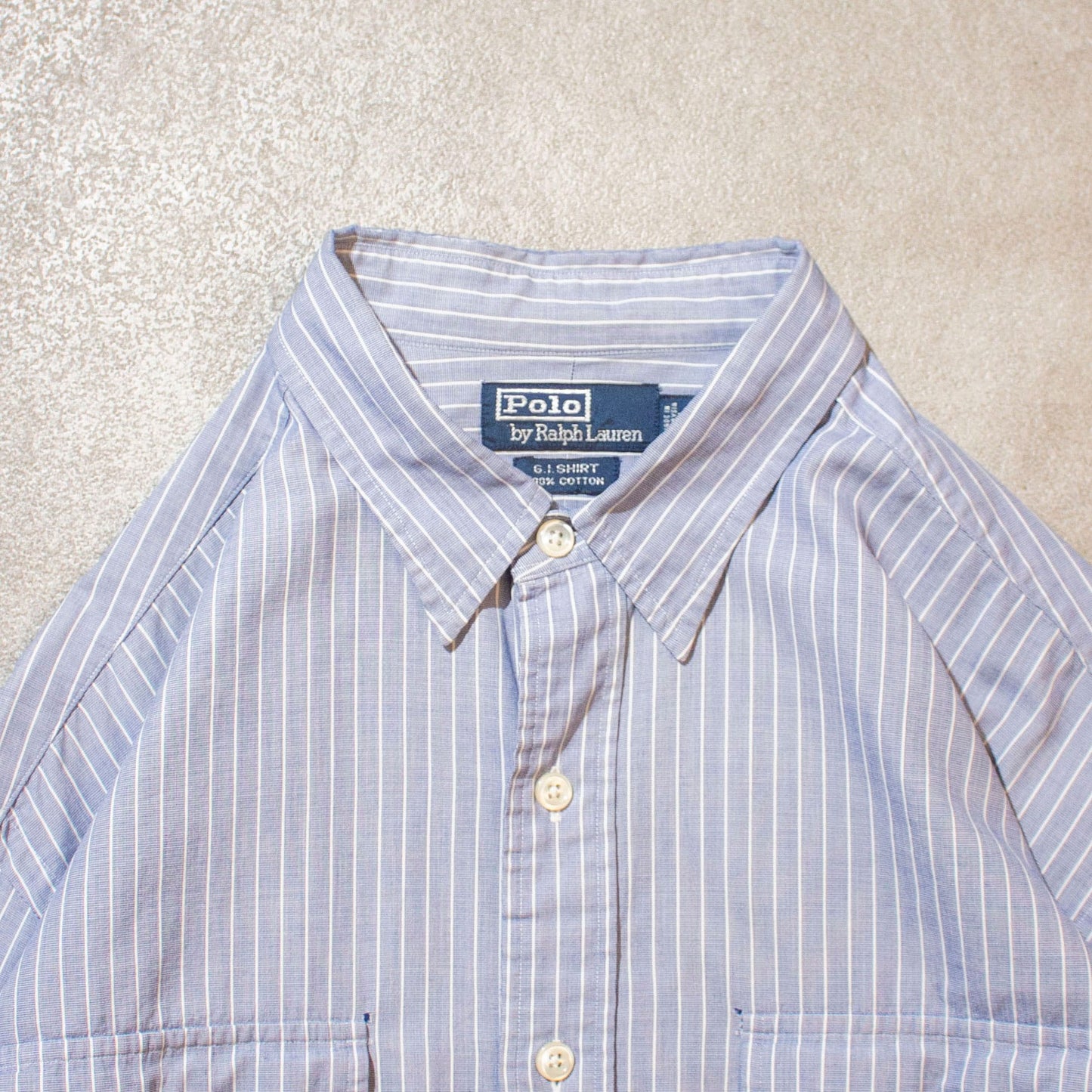 "G.I Shirt" Cotton Stripe Shirt【XL】
