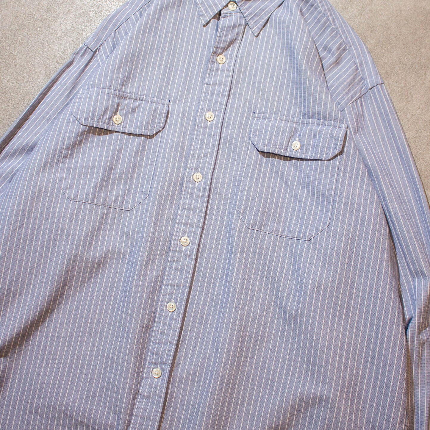 "G.I Shirt" Cotton Stripe Shirt【XL】