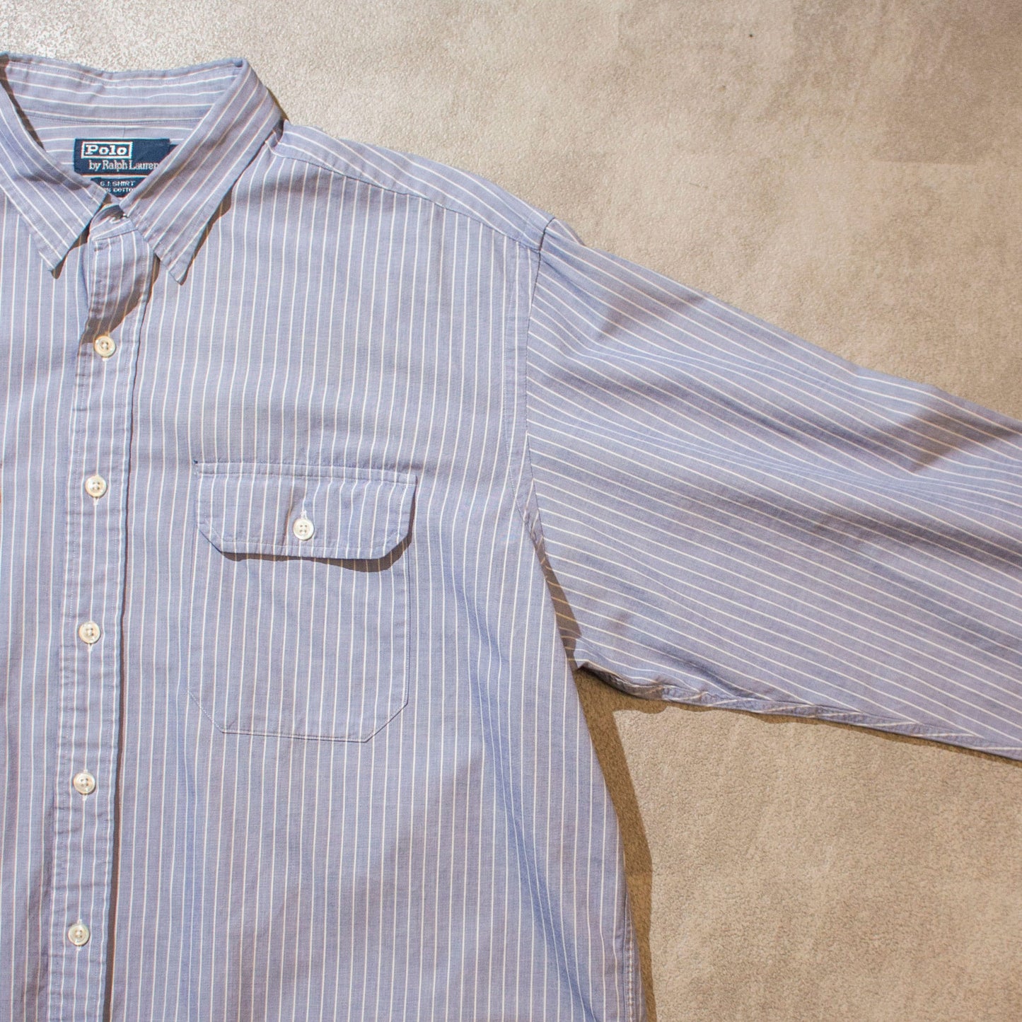 "G.I Shirt" Cotton Stripe Shirt【XL】