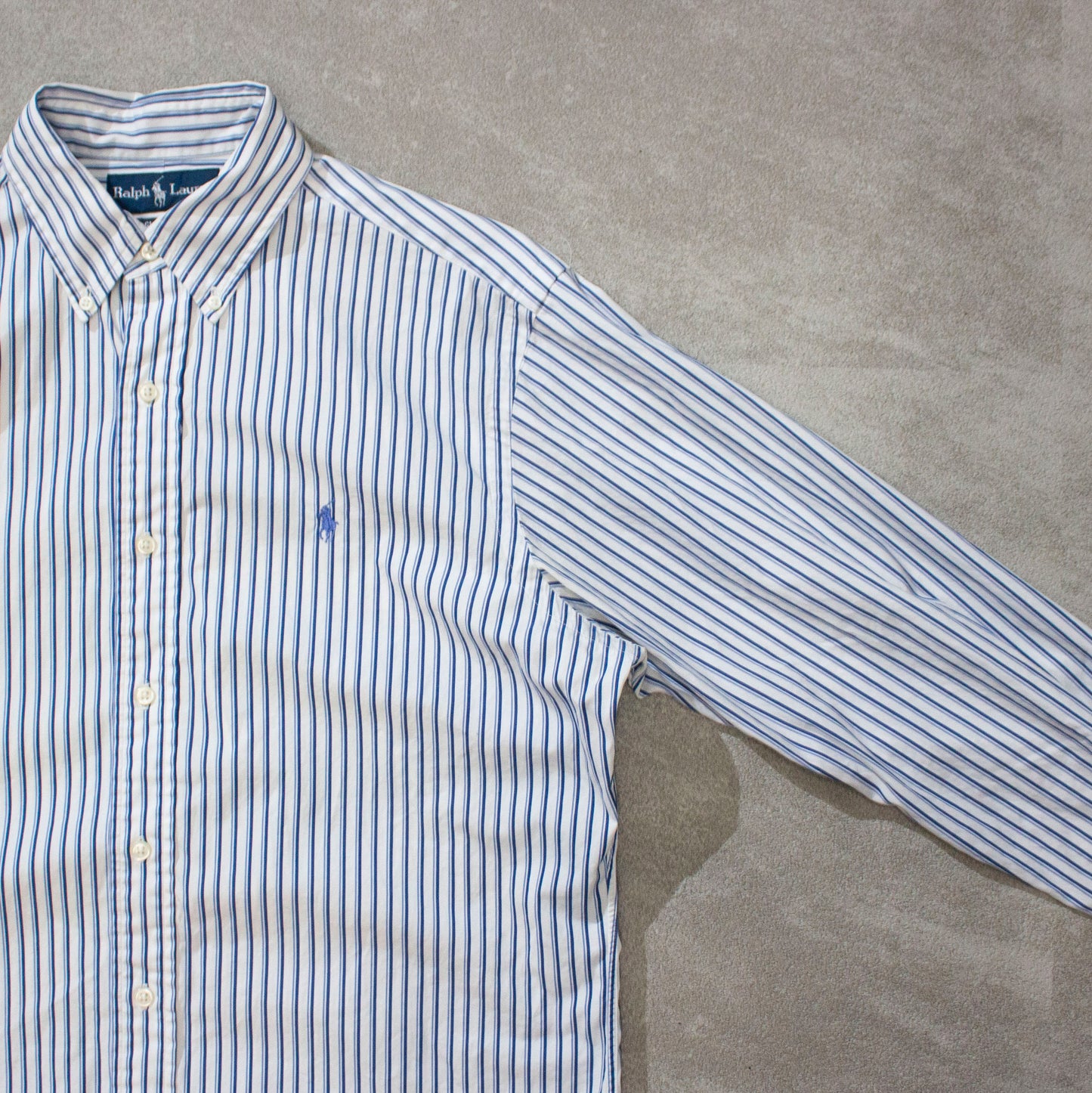 Cotton Stripe L/S B.D Shirt "CLASSIC FIT"