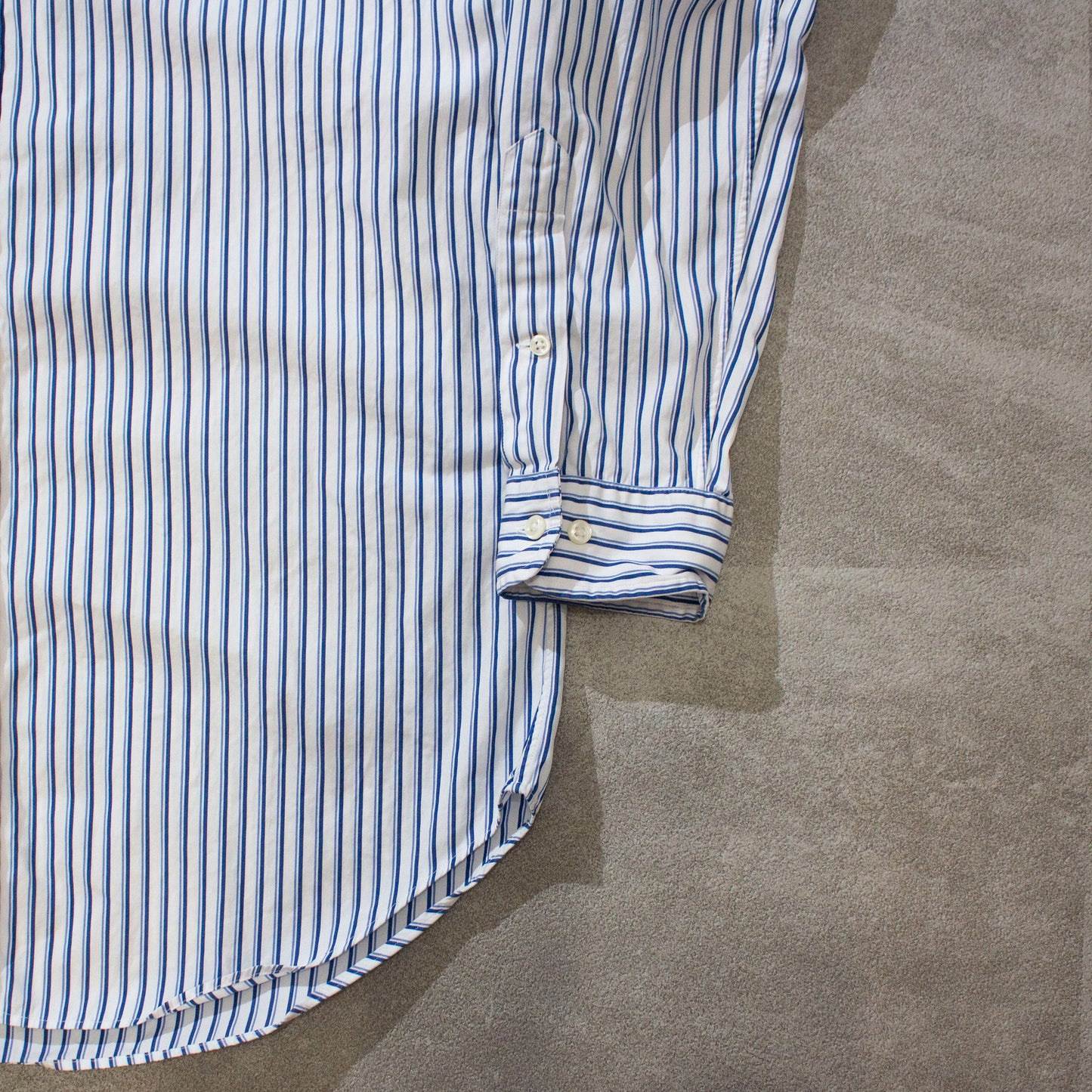 Cotton Stripe L/S B.D Shirt "CLASSIC FIT"