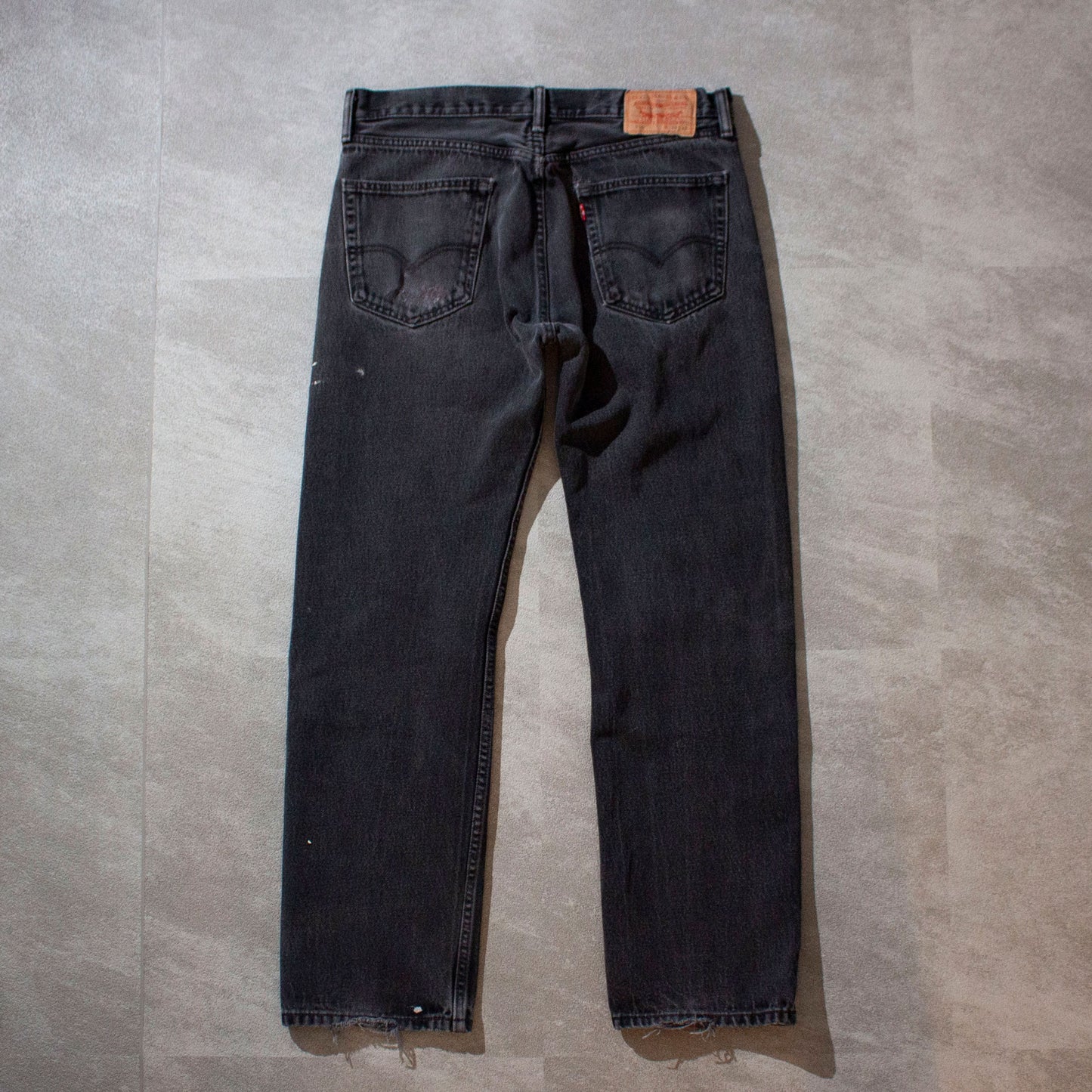 505 Black Denim Painted