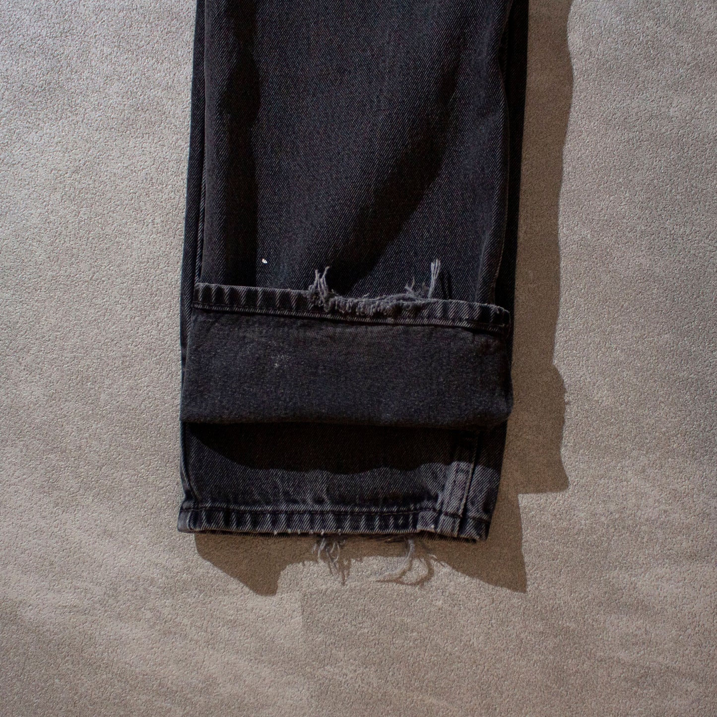 505 Black Denim Painted