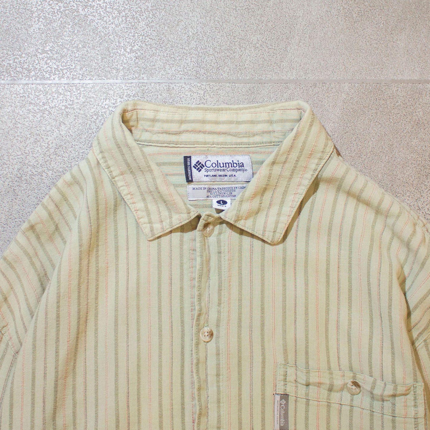 S/S Cotton Linen Shirt【L】