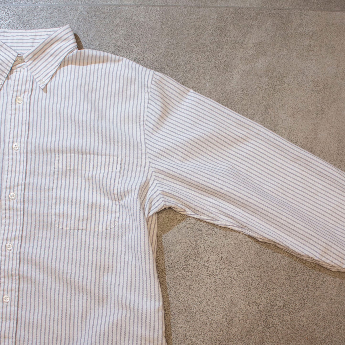 Stripe B.D Shirt / WHITE【About L】