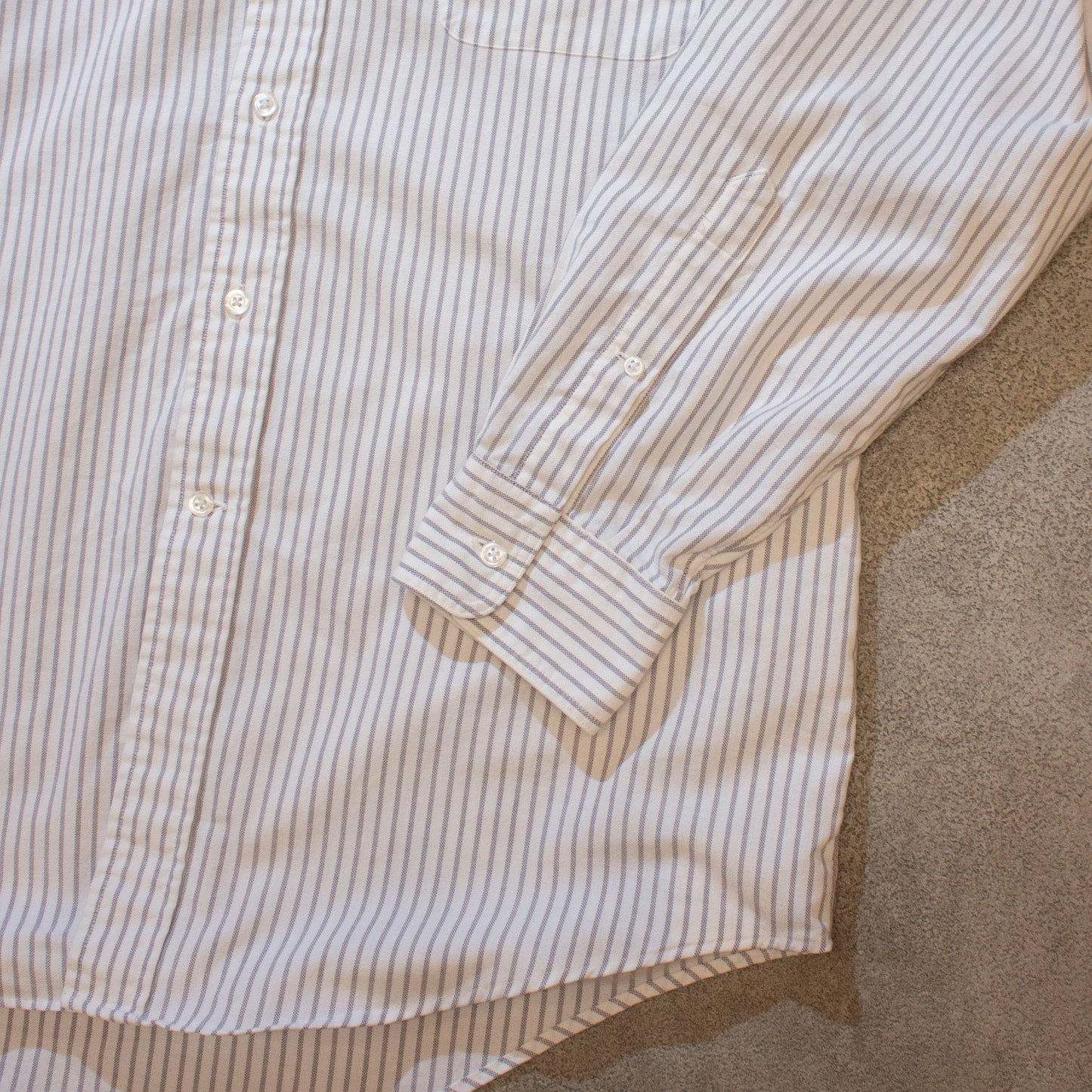 Stripe B.D Shirt / WHITE【About L】