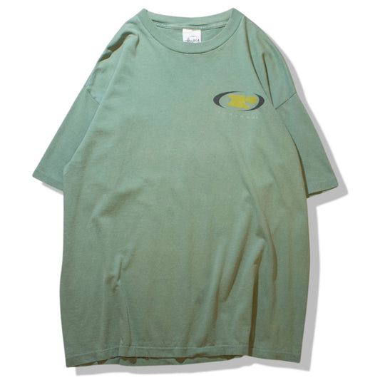 Faded T-shirt Green Made in U.S.A.【L】