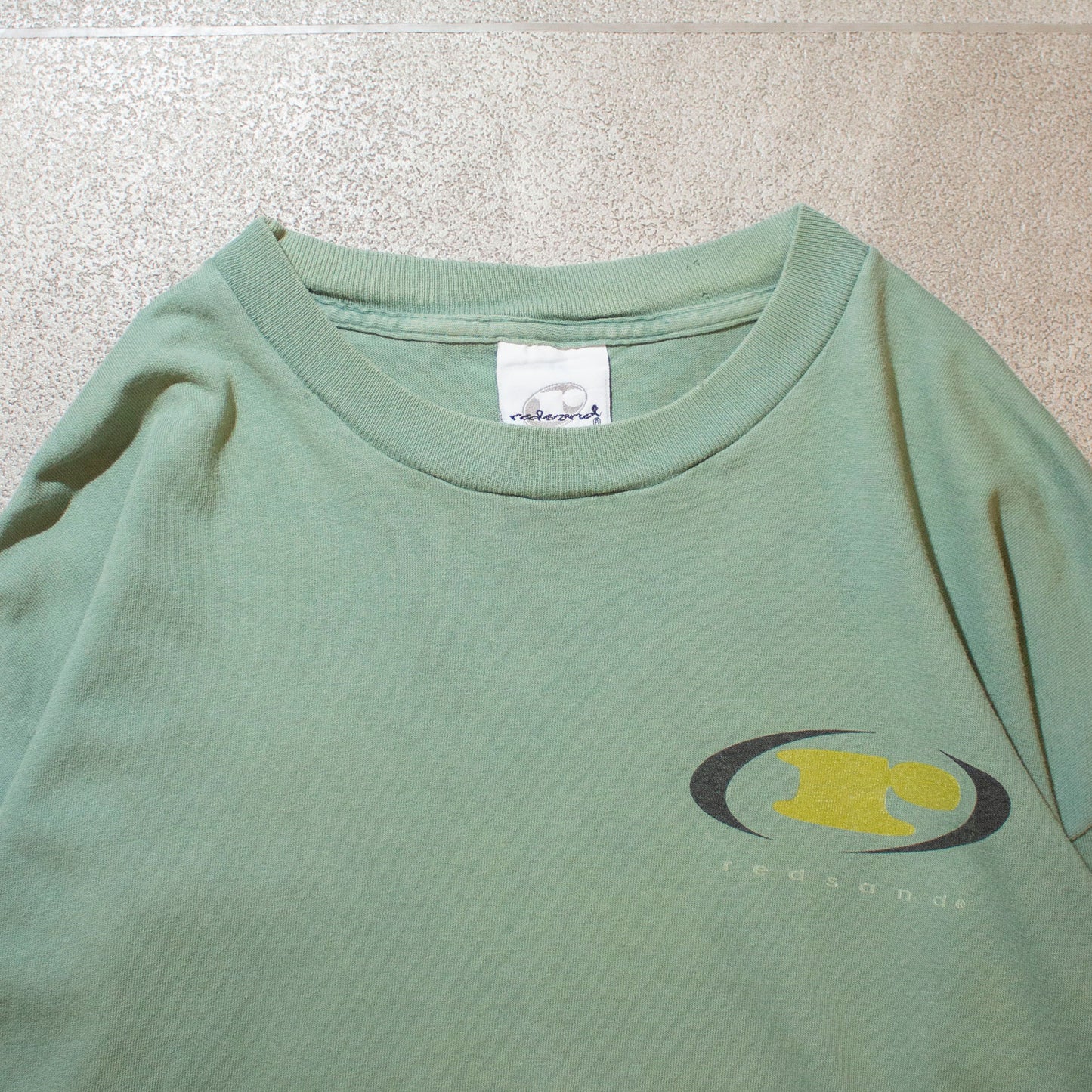 Faded T-shirt Green Made in U.S.A.【L】