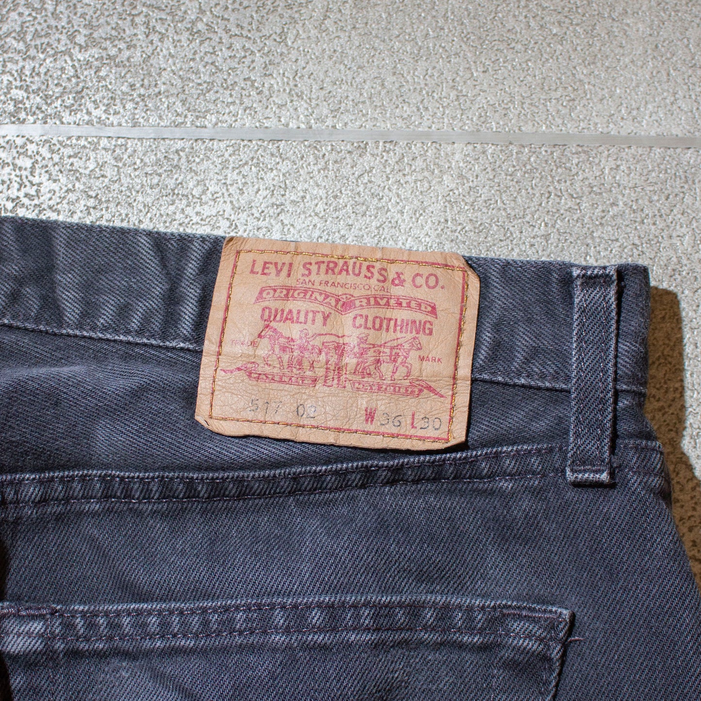 EURO 517 Black Denim【W34×L30】