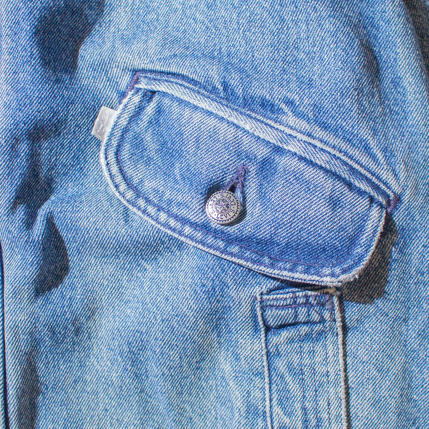 "Silver Medal" Denim Boa Jacket Made in U.S.A.